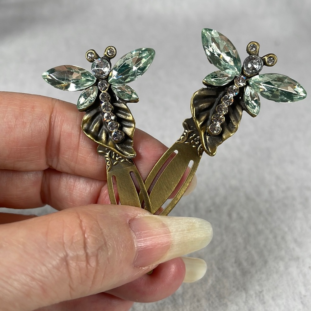 Two Page Markers Crystal Dragonflies